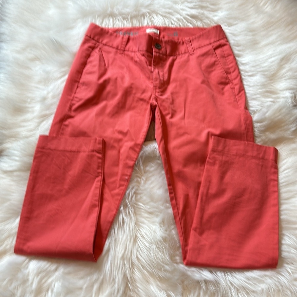 J. Crew Frankie Slim Chino Pants in Coral Pink - Picture 3 of 5